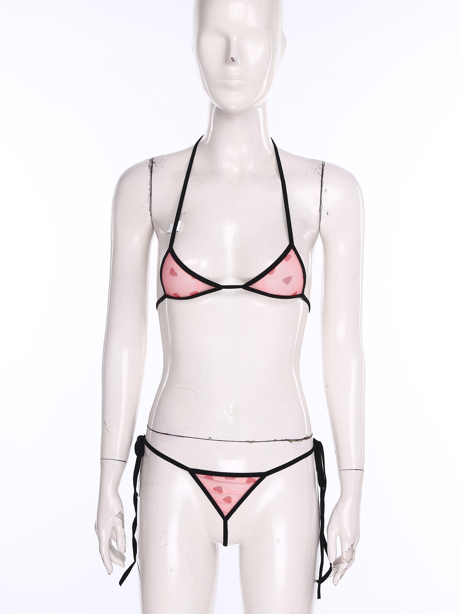 Conjunto de ropa interior Micr - Sheer Mesh Bra reseña y precio